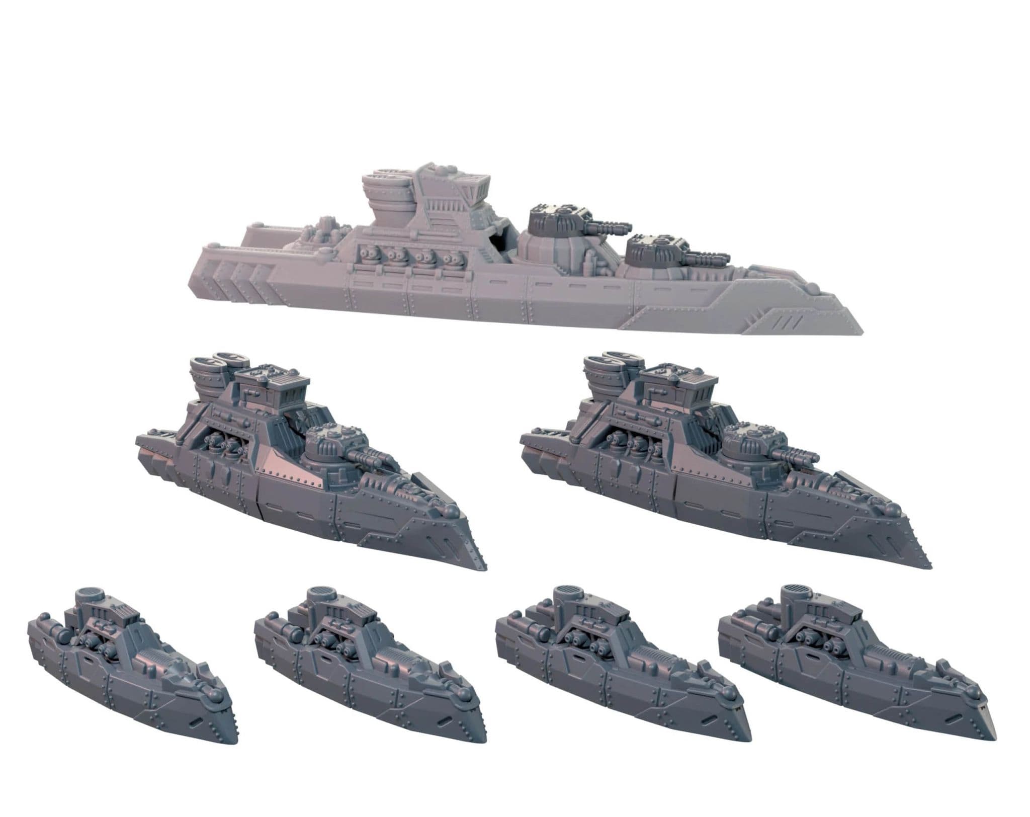 Warcradle Studios Dystopian Wars Imperium Ragnarok Battlefleet Set