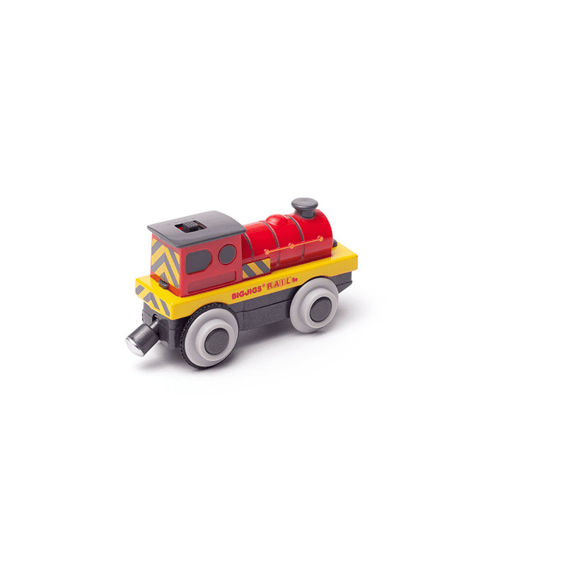 Mighty Red Loco Battery Operated Wooden Train